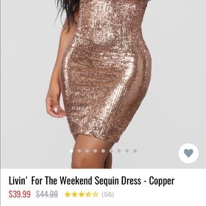 Fashion Nova Sequin Dress (Livin for the Weekend)